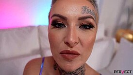 i'm pervect tabitha poison gettin' that interracial threesome with double penetration