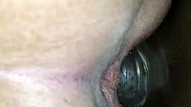 Cuckold husband films Karina moaning loud with huge homemade BBC