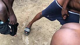 fat ass bitch gets pounded so hard by two bbc 🔥