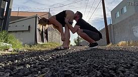 public pussy eating and car sex with monster cock