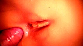 Her Ass Makes Me Happy, Watch This Cute Shaved Doll Get Handjob On Big Pussy.