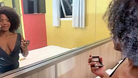 hey, my secretary didn't expect black cock for dessert!