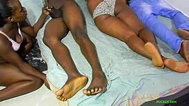 everyone woke up to join the sweet fuck