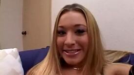 Kayla Marie Gagging on Cock While Licking Balls