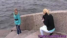 Petite Lesbian Teen 18+ Pleasures Her Partner Orally