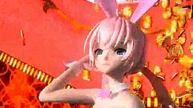 Megurine Luka in Nude Bunny Costume from Blackjack Project Diva Mod