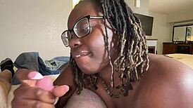 Tee Vuiton Worships Ass and Screws White Stepbrother with Big Black Cock