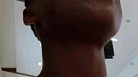 that nigerian bitch visits mall then masturbates in bathroom