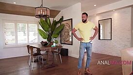 Naughty Asian maid gets anal punishment from mommy