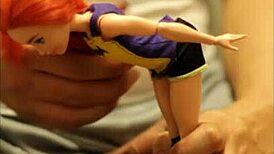 Batgirl Doll Dc Gets Tied Up For Footjob Blowbang And Bukkake