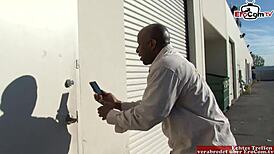 busty curvy blonde slut gets a deep creampie from the massive bbc.