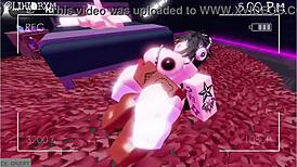 Two futas dominate a female in bed