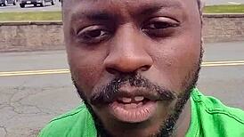 Practicing indoor routine outdoors!