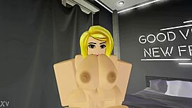 cute blonde with big ass wants attention in homemade video