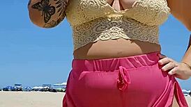 i got a lovr who works at the beach n now i go almost naked jus to make him hard