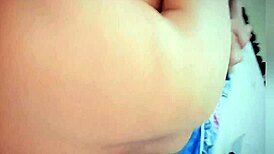 My stepdaughter shaves her pussy and rejects the movie invitation because my cum brings great happiness to her tight vagina.