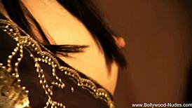 indian goddess revealing body in a sensual striptease