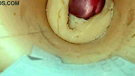 i feel the camera deep in my tight pussy as huge cum explodes inside