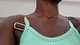 that nigerian bitch visits mall then masturbates in bathroom