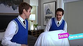 want to swap step sisters in this wild gangbang?