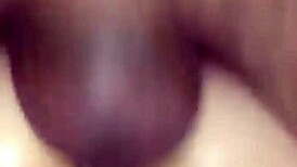 Amateur muff diving and licking hairy pussy