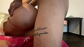 She takes dildo deep in ass, hiding from husband!