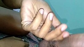 Pretty student squirts on shaved pussy