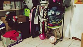 Watch this bbw gordita mexicana clean the room?