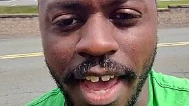 Practicing indoor routine outdoors!