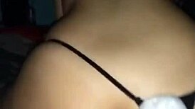 Amateur muff diving and licking hairy pussy