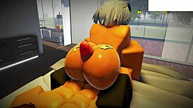The Roblox Slut Gets Pumped Full in a Hardcore Bareback Session