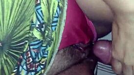 Feeling Insane as She Rubs Cock on Pussy and Fucks Hard with Stud