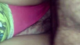 Feeling Insane as She Rubs Cock on Pussy and Fucks Hard with Stud