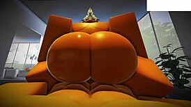 ロブロックス淫乱女がハード生ハメで中出し満タン