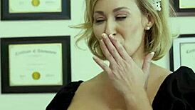 i'm the busty blonde maid fucking my asian employer in black lingerie