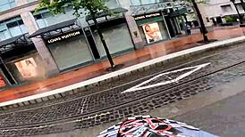 Portland pawg with bubble butt rides big cock in doggystyle