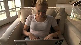 Ally's Sensual Bath Turns into Wild Fucking with Lover. They Swap Cum in Steamy Action!