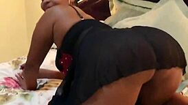 Ruby la culona moves her big ass while sucking a cock in her mouth.