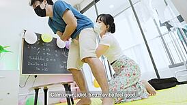 Teacher says, I'll teach you a hardcore lesson in sex.