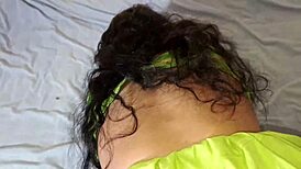 Indian bride Lalita Singh, 21, gets tight pussy pounded by step brother in bedroom.