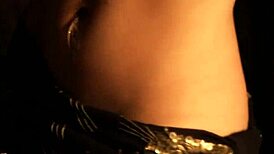indian goddess revealing body in a sensual striptease