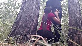 We HID UNDER A TREE FROM THE RAIN AND HAD SEX TO KEEP WARM - LESBIAN ILLUSION GIRLS