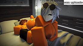 The Roblox Slut Gets Pumped Full in a Hardcore Bareback Session