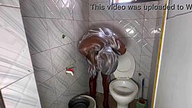 Shower with big black cock