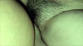 pov hairy pussy of my stepdaughter gets wet juicy creampie in college sex