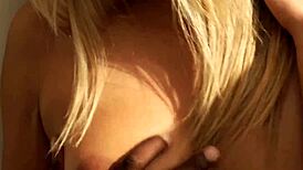 Interracial Natural Titted Model Gets Pussy Drilled