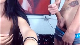 Cute shemale enjoys intense ass fucking in pov action