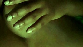 Licking my nipples feels so good at night, you know? 😘