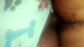 Taking A Hard Fuck From Friend In Rainy Rio, Cum Inside Mulata!