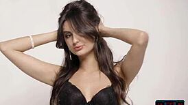 Mexican latina teen eliza ibarra undresses in softcore playboy video